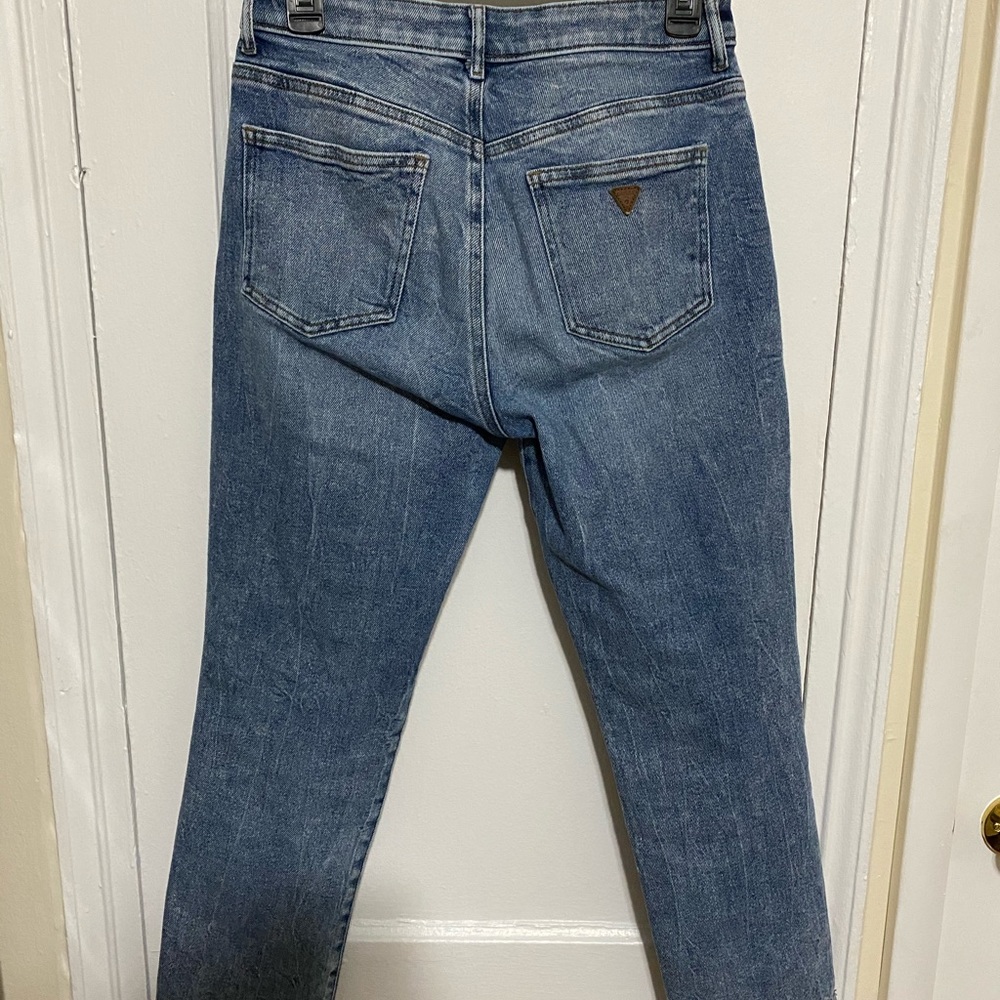 Like-New Button Up High Rise Guess Jeans - Picture 3 of 7